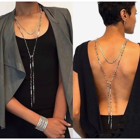 Stella & Dot Lariat 4 in 1 Necklace - Picture 1 of 12
